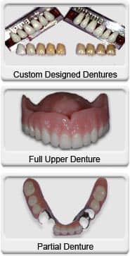 custom design dentures